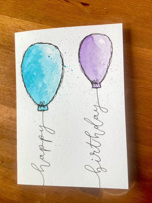 Happy Birthday Balloon Card