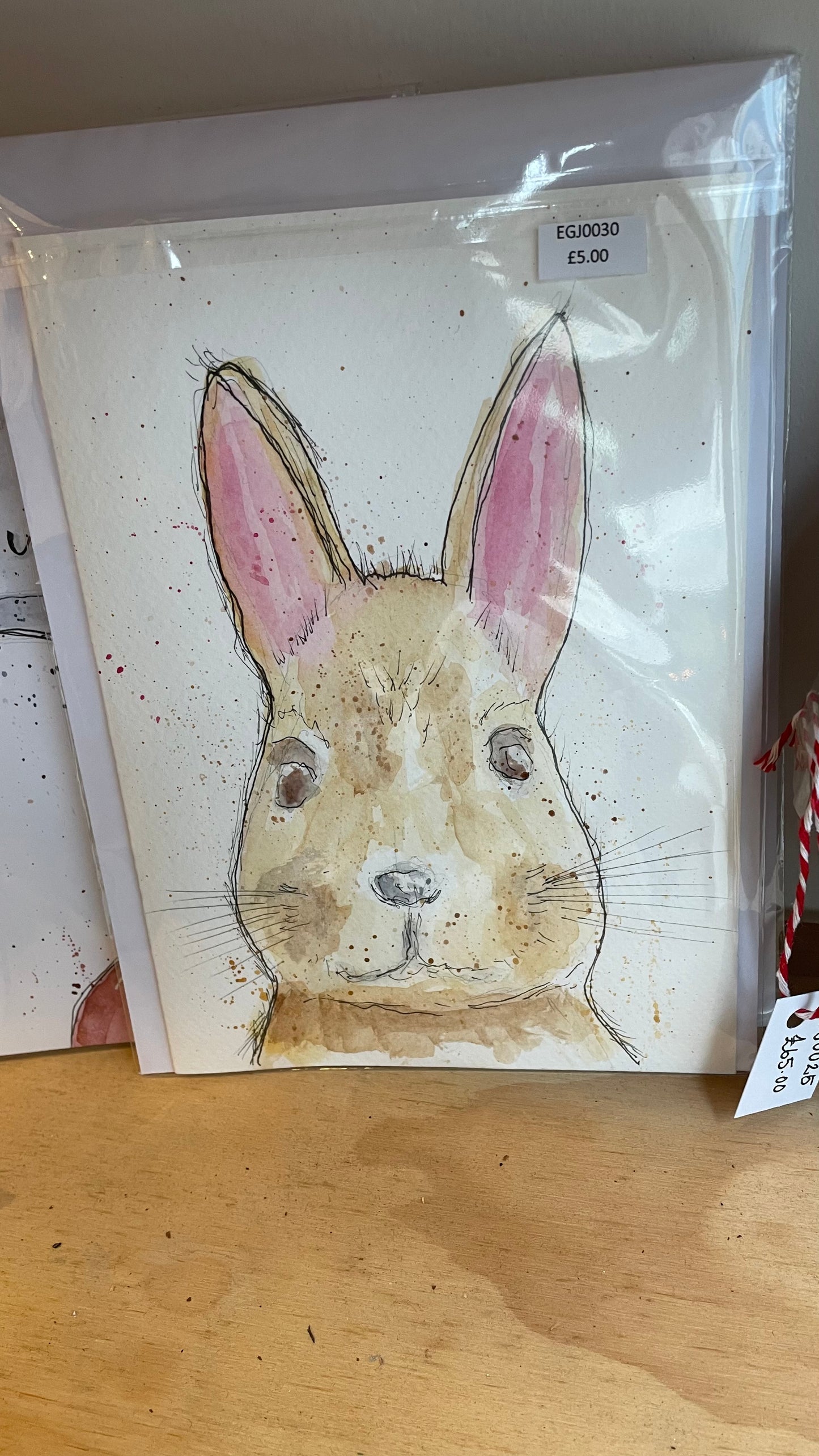 Rabbit Watercolour Greeting Card