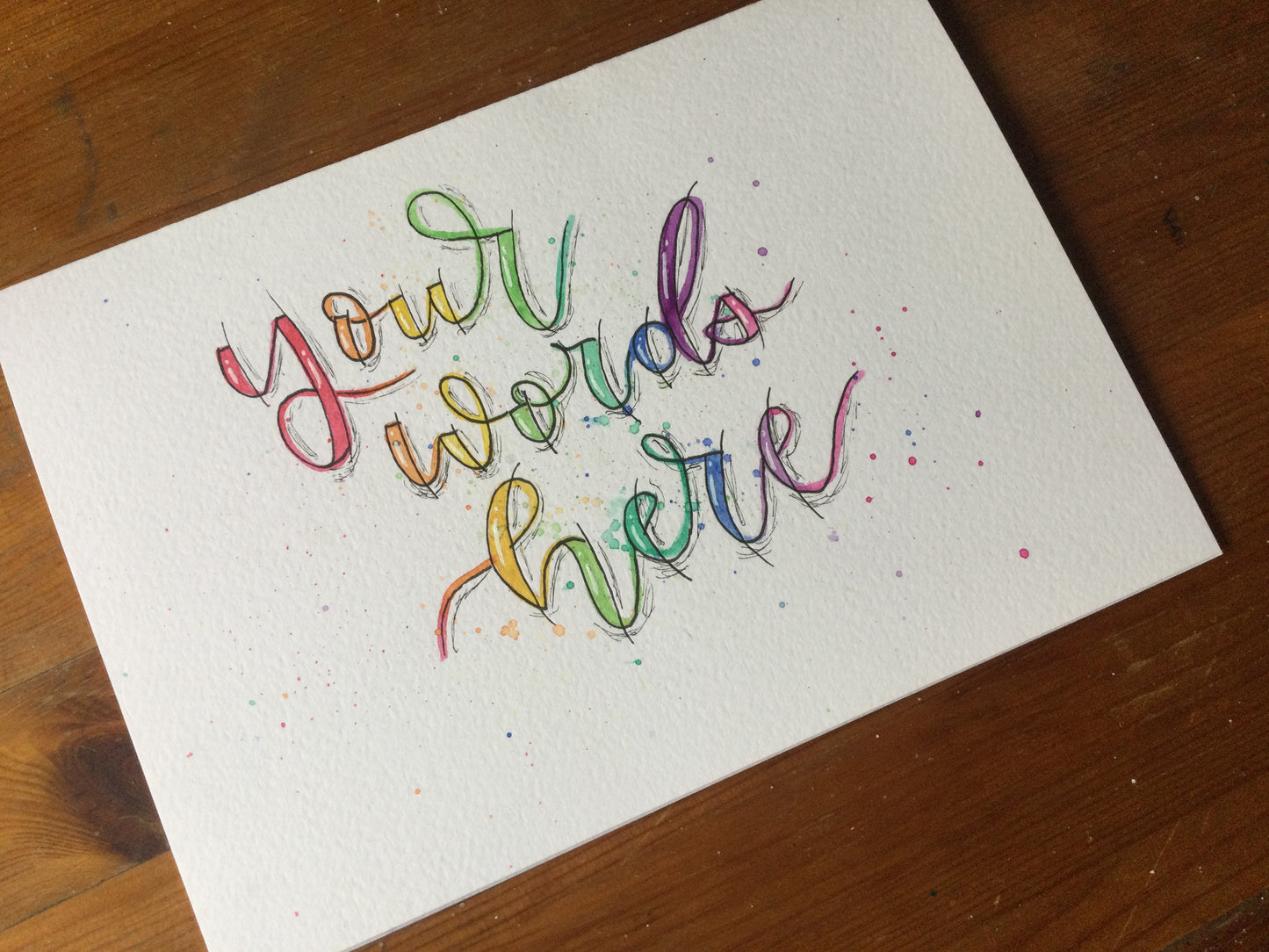 Custom Greeting / Your Words Here Greeting Card